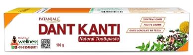 Patanjali Dant Kanti Natural Toothpaste 400g (100g x 4) - Image 2