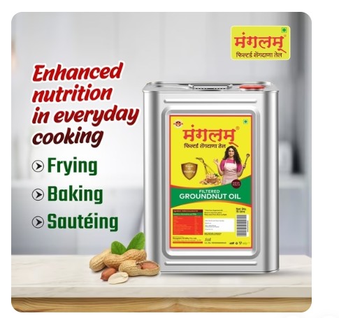Mangalam 15 liter Ground nut oil | 100% pure | - Image 3