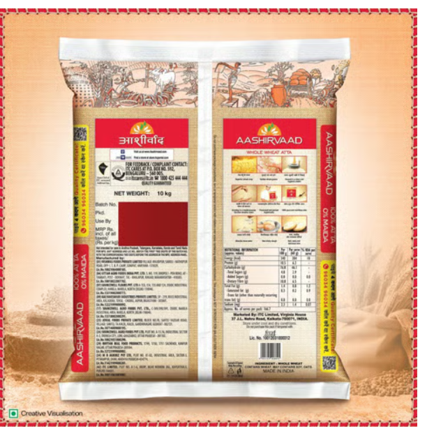 Aashirvaad Shudh Chakki Atta 10kg - Image 2