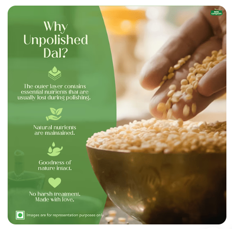 Tata Sampann Unpolished Tur / Arhar Dal 1 kg - Image 4